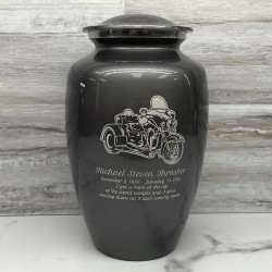 Customer Gallery - 3 Wheel Motorcycle Cremation Urn - Gunmetal Gray