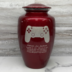 Customer Gallery - Gaming Controller Cremation Urn - Ruby Red
