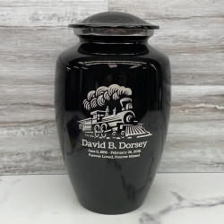 Customer Gallery - Train Cremation Urn - Jet Black