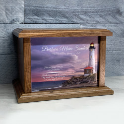 Customer Gallery - Lighthouse Cremation Urn - Prestige Walnut
