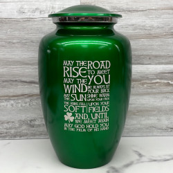 Customer Gallery - Irish Blessing Cremation Urn - Shamrock Green
