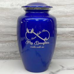 Customer Gallery - My Daughter Walks With Me Cremation Urn - Midnight Blue