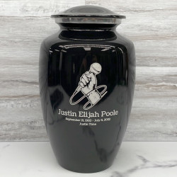 Customer Gallery - Microphone Hand Cremation Urn - Jet Black
