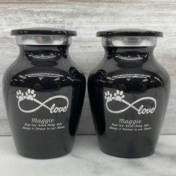Customer Gallery - Keepsake Infinite Love Pet Cremation Urn - Jet Black