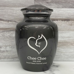 Customer Gallery - Loving Cat Cremation Urn - Gunmetal Gray