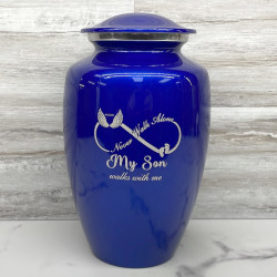 Customer Gallery - My Son Walks With Me Cremation Urn - Midnight Blue