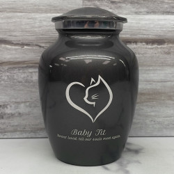 Customer Gallery - Loving Cat Cremation Urn - Gunmetal Gray