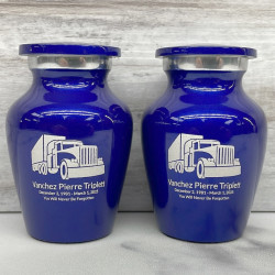 Customer Gallery - Semi Truck Keepsake Urn - Midnight Blue
