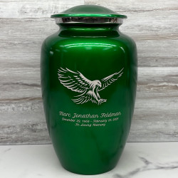 Customer Gallery - Eagle Cremation Urn - Shamrock Green