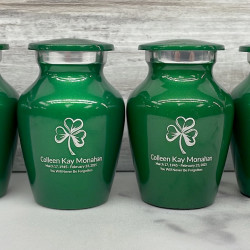 Customer Gallery - Shamrock Keepsake Urn - Shamrock Green