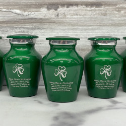 Customer Gallery - Shamrock Keepsake Urn - Shamrock Green