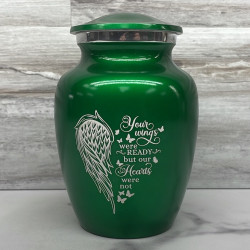 Customer Gallery - Your Wings Were Ready Sharing Urn - Shamrock Green