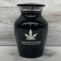 Customer Gallery - Marijuana Keepsake Urn - Jet Black