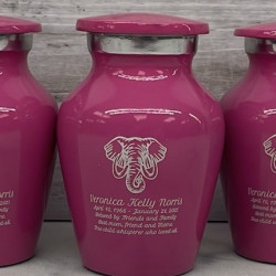Customer Gallery - Elephant Keepsake Urn - Rose Pink