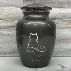 Customer Gallery - Infinite Love Cat Cremation Urn - Gunmetal Gray