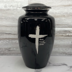 Customer Gallery - Dust to Dust Cross Cremation Urn - Jet Black