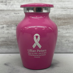 Customer Gallery - Cancer Ribbon Keepsake Urn - Rose Pink