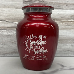 Customer Gallery - You Are My Sunshine Sharing Urn - Ruby Red