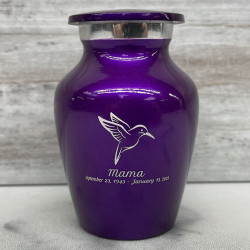 Customer Gallery - Hummingbird Keepsake Urn - Purple Luster