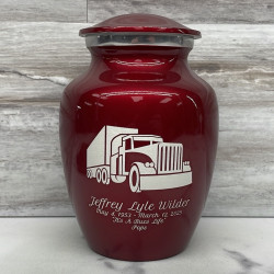 Customer Gallery - Semi Truck Sharing Urn - Ruby Red