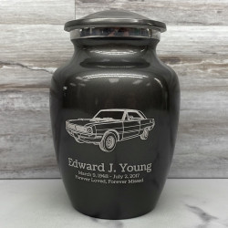 Customer Gallery - Seventies Muscle Car Sharing Urn - Gunmetal Gray