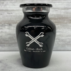 Customer Gallery - Mechanic Wrench Keepsake Urn - Jet Black