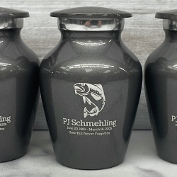 Customer Gallery - Fishing Keepsake Urn - Gunmetal Gray