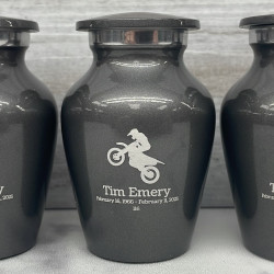 Customer Gallery - Dirt Bike Keepsake Urn - Gunmetal Gray