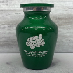 Customer Gallery - Riding Lawn Mower Keepsake Urn - Shamrock Green