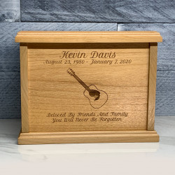 Customer Gallery - Acoustic Guitar Cremation Urn - Signature Alder