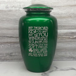 Customer Gallery - Irish Blessing Cremation Urn - Shamrock Green