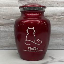 Customer Gallery - Infinite Love Cat Cremation Urn - Ruby Red