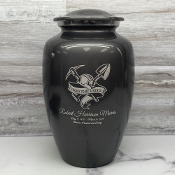 Customer Gallery - Miner Cremation Urn - Gunmetal Gray