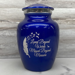 Customer Gallery - Loved Beyond Words Sharing Urn - Midnight Blue
