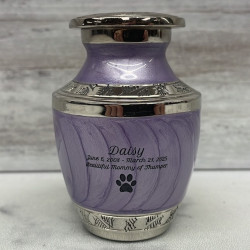 Customer Gallery - Paw Print Pet Keepsake Urn - Regal Purple