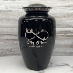 Customer Gallery - My Mom Walks With Me Cremation Urn - Jet Black
