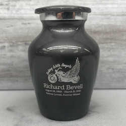 Customer Gallery - Riding with Angels Motorcycle Keepsake Urn - Gunmetal Gray