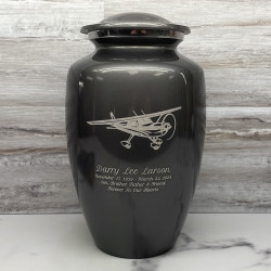 Customer Gallery - Airplane Cremation Urn - Gunmetal Gray