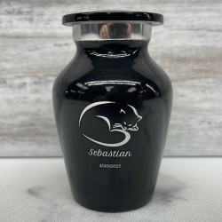 Customer Gallery - Keepsake Sleeping Cat Pet Cremation Urn - Jet Black