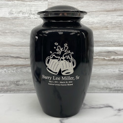 Customer Gallery - Beer Cremation Urn - Jet Black