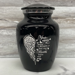 Customer Gallery - Your Wings Were Ready Sharing Urn - Jet Black