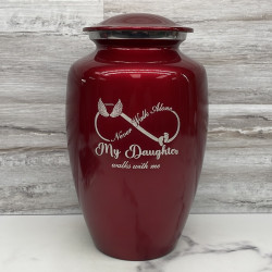 Customer Gallery - My Daughter Walks With Me Cremation Urn - Ruby Red