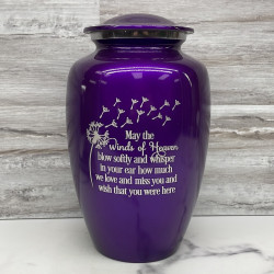 Customer Gallery - Winds of Heaven Cremation Urn - Purple Luster