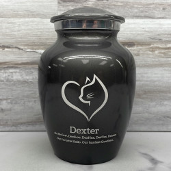Customer Gallery - Loving Cat Cremation Urn - Gunmetal Gray