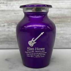Customer Gallery - Electric Guitar Keepsake Urn - Purple Luster