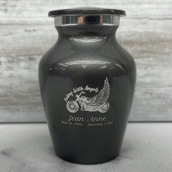 Customer Gallery - Riding with Angels Motorcycle Keepsake Urn - Gunmetal Gray