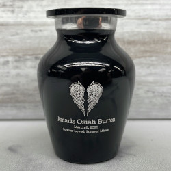 Customer Gallery - Angel Wings Keepsake Urn - Jet Black