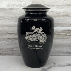 Customer Gallery - Motorcycle II Cremation Urn - Jet Black
