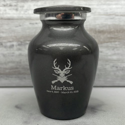Customer Gallery - Deer Hunter Keepsake Urn - Gunmetal Gray