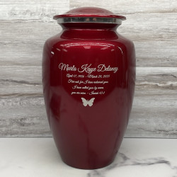 Customer Gallery - Butterfly Keepsake Urn - Ruby Red